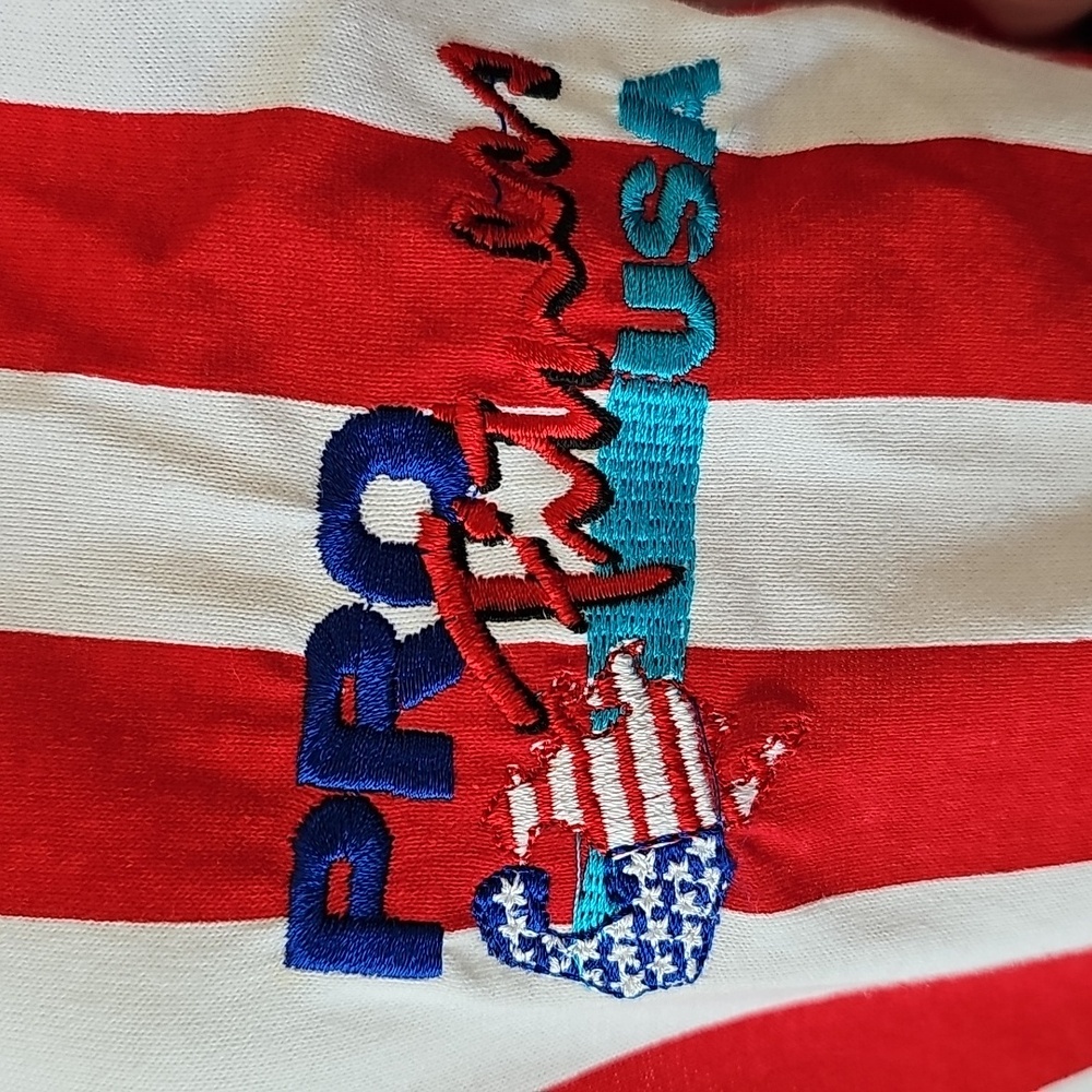 Vintage Pro Fitness USA Flag Zip-Up Pullover Patriotic Stars & Stripes Jacket XL - Picture 9 of 12